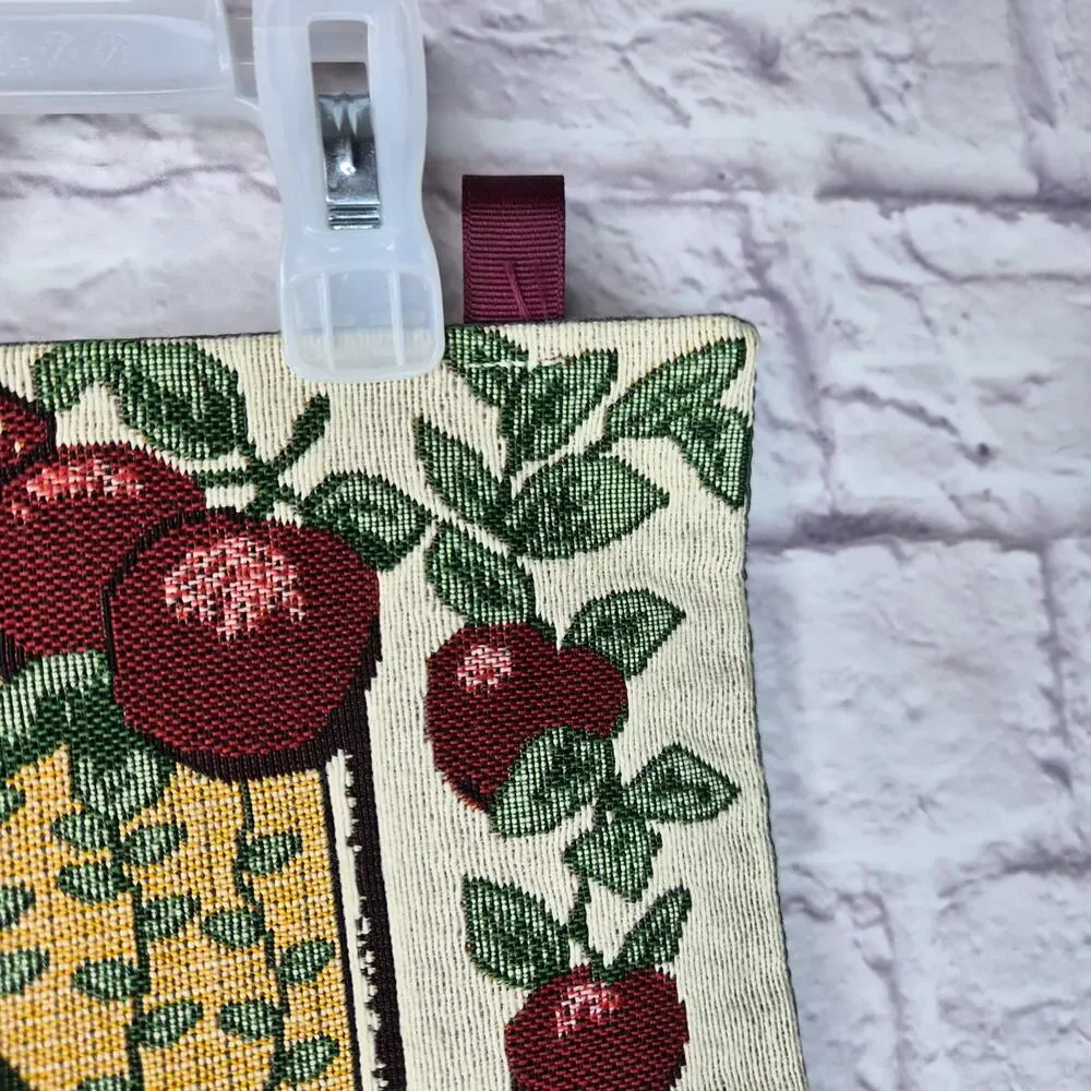 Vintage Fall Apple Tapestry Wall Hanging Cottagecore Farmhouse Country Decor 90s